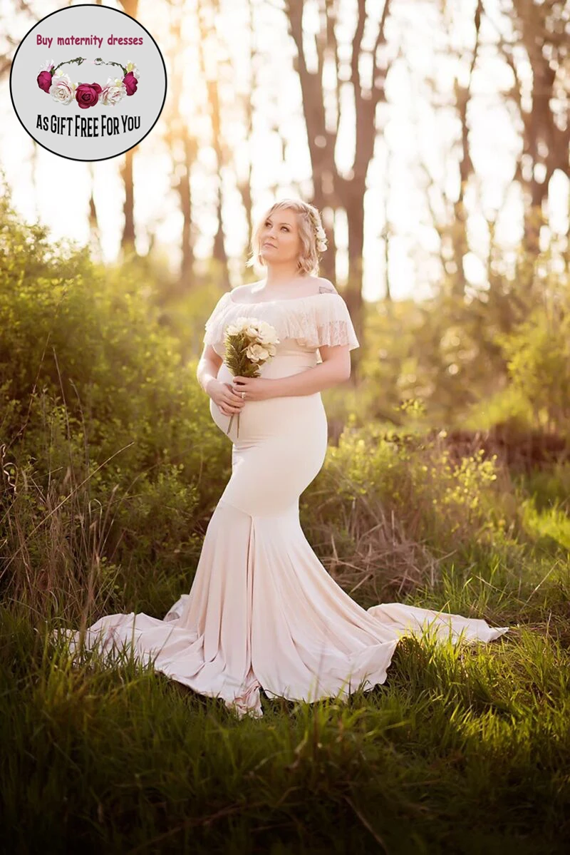 Women Lace Pregant Dress for Photography Short Sleeve Off The Shoulder Maxi Long Mermaid Maternity Dresses Photography Props
Women Lace Pregant Dress for Photography Short Sleeve Off The Shoulder Maxi Long Mermaid Maternity Dresses Photography Props