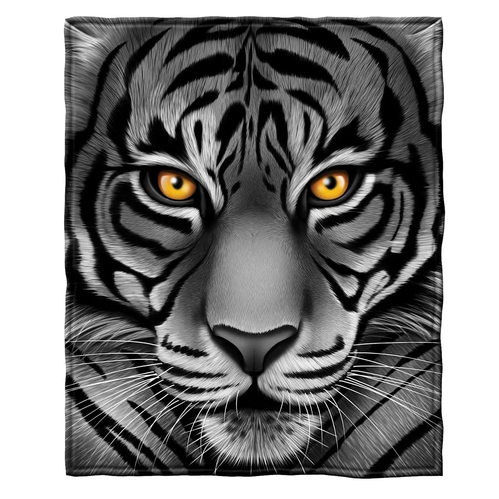 Focused White Tiger Blanket Flannel Throw Blanket for Women Men Super Soft Plush Wild Animals Tiger Blankets for Sofa Bed Office
Focused White Tiger Blanket Flannel Throw Blanket for Women Men Super Soft Plush Wild Animals Tiger Blankets for Sofa Bed Office