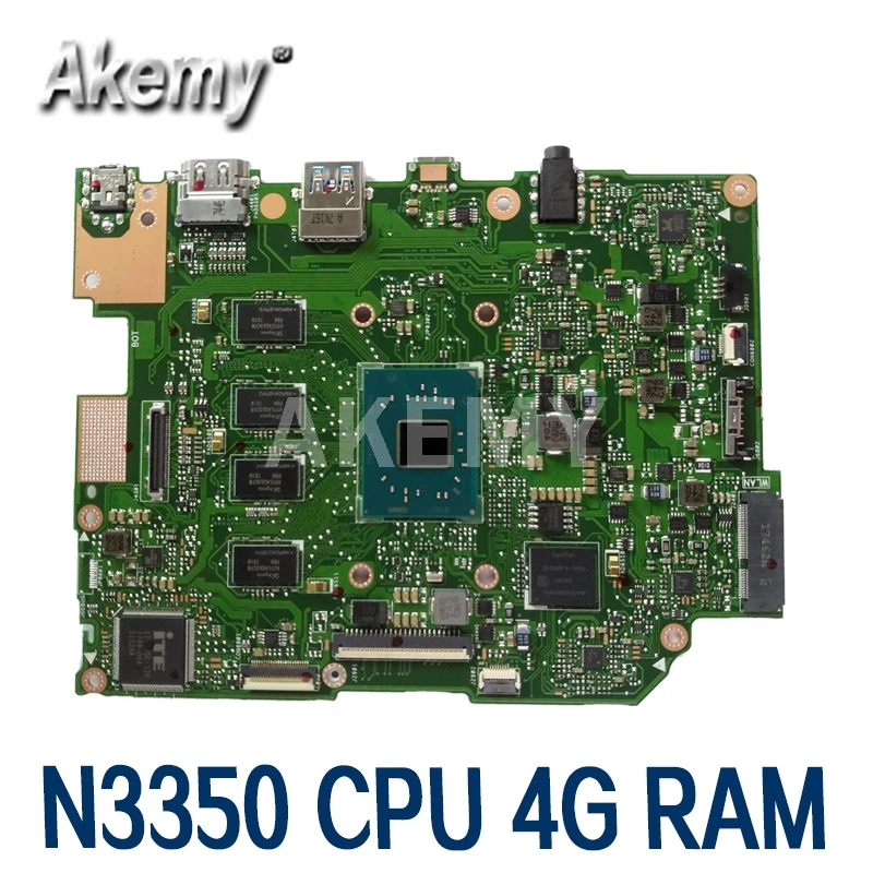 Akemy E403NA Motherboard For ASUS E403NA E403N Laotop Mainboard with N3350 CPU 4G-RAM 128G-SSD
Akemy E403NA Motherboard For ASUS E403NA E403N Laotop Mainboard with N3350 CPU 4G-RAM 128G-SSD