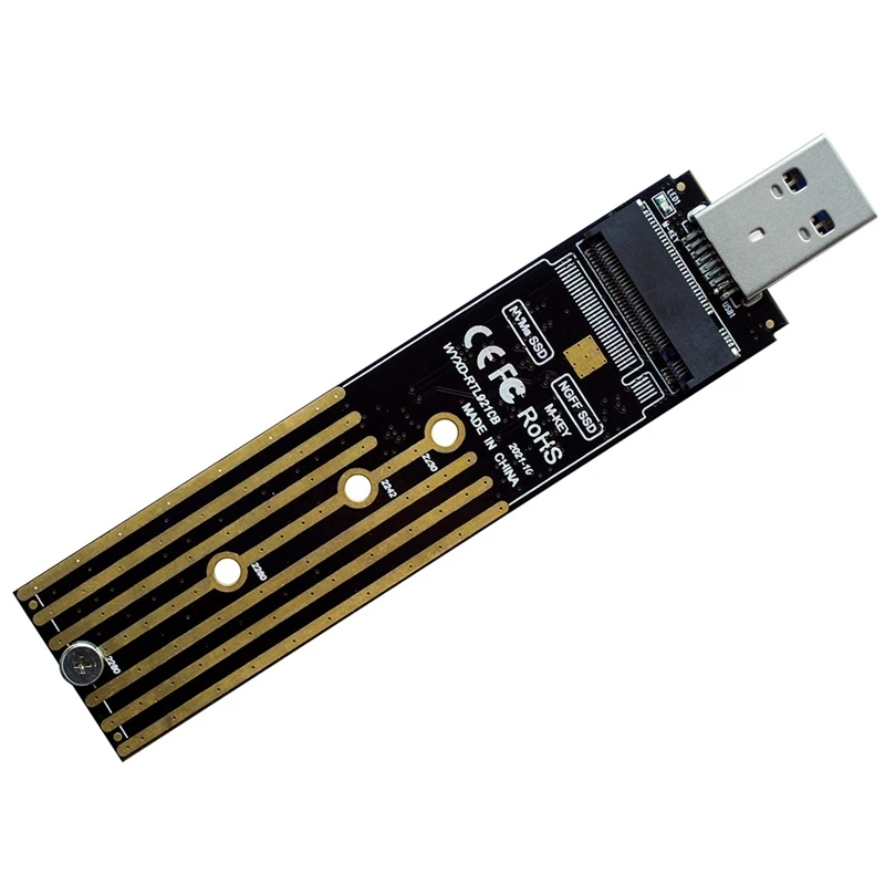 Адаптер M.2 NVME SSD-USB 3,1, 10 Гбит/с, чип RTL9210B поддерживает двойной протокол Nvme и SATA
Адаптер M.2 NVME SSD-USB 3,1, 10 Гбит/с, чип RTL9210B поддерживает двойной протокол Nvme и SATA