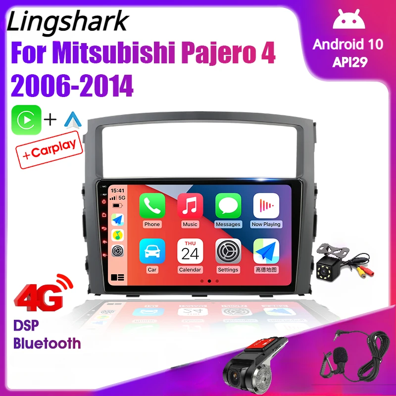 For Mitsubishi Pajero 4 V80 V90 2006 - 2014 Android 10 Car Radio Multimedia Video Player 2Din GPS Navigation Carplay 
For Mitsubishi Pajero 4 V80 V90 2006 - 2014 Android 10 Car Radio Multimedia Video Player 2Din GPS Navigation Carplay