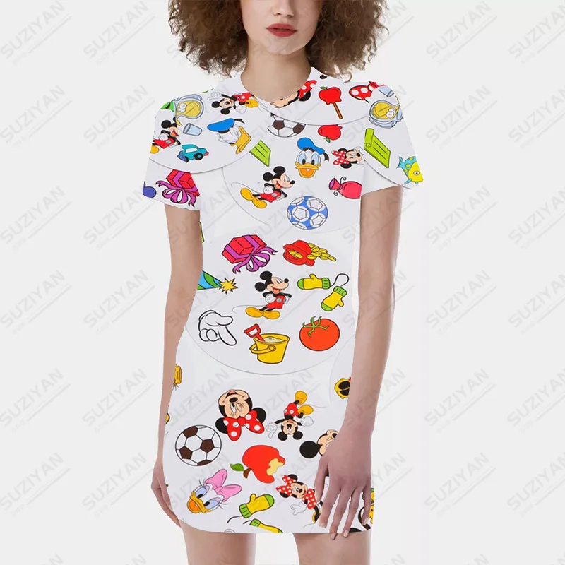 Summer New Dresses Disney O Neck Short Sleeve Elegant Cotton Mini Dress Knee Length Dress Women Summer 2022
Summer New Dresses Disney O Neck Short Sleeve Elegant Cotton Mini Dress Knee Length Dress Women Summer 2022