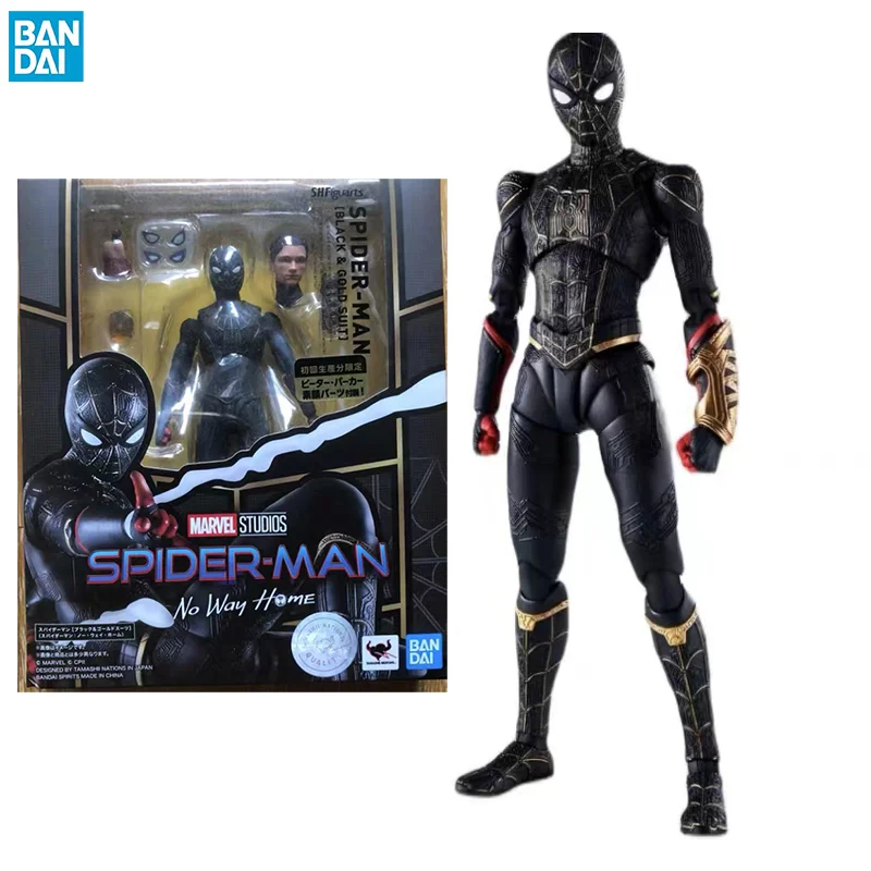 100% Original Bandai S.H.Figuarts SHF Spider Man Black Gold Suit Spider Man In Stock Anime Action Collection Figures Model Toys
100% Original Bandai S.H.Figuarts SHF Spider Man Black Gold Suit Spider Man In Stock Anime Action Collection Figures Model Toys