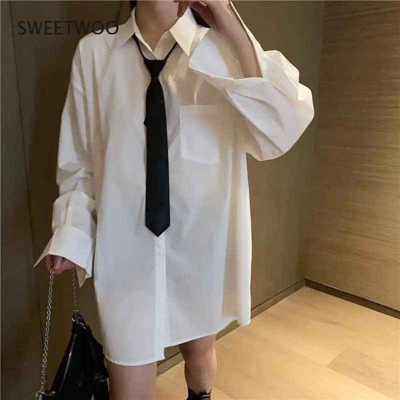 Cotton Long Sleeve Blouse Woman Button Up Shirt Loose Office Lady Tops Korean Fashion Light Blue Spring Oversize Tops Contracted
Cotton Long Sleeve Blouse Woman Button Up Shirt Loose Office Lady Tops Korean Fashion Light Blue Spring Oversize Tops Contracted