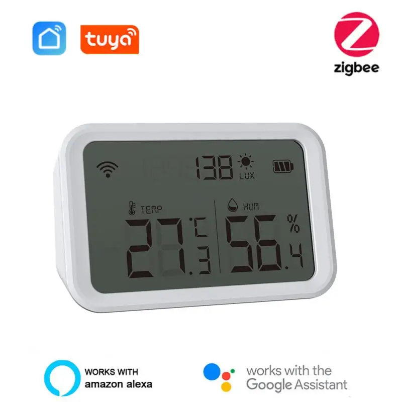 Датчик температуры и влажности, Tuya ZigBee, внутренний, гигрометр, детектор, дистанционное управление, поддержка голосового помощника Alexa Google Home
Датчик температуры и влажности, Tuya ZigBee, внутренний, гигрометр, детектор, дистанционное управление, поддержка голосового помощника Alexa Google Home