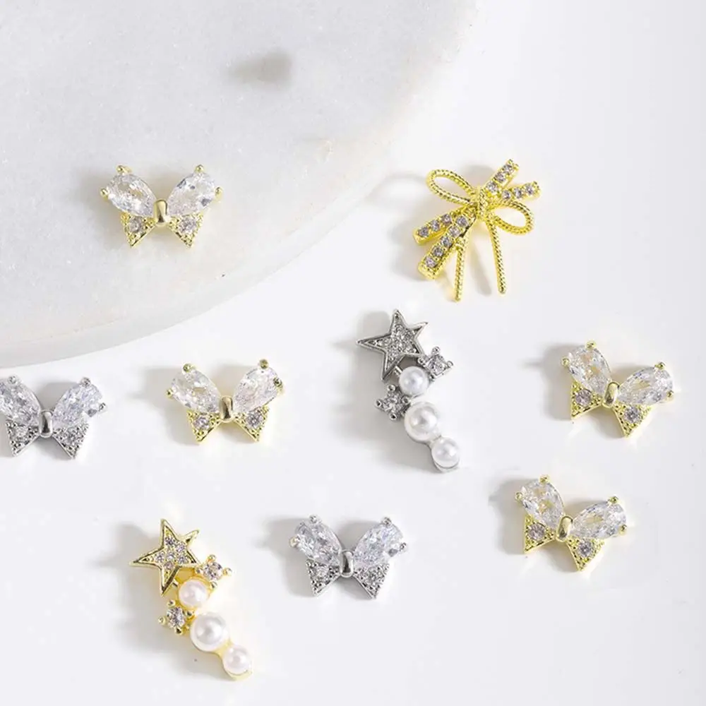 Luxury Bow Flower Chain Zircon Crystals Rhinestones Pearl Star Nail Art Jewelry 3D Gold&Silver Manicure DIY Decorations
Luxury Bow Flower Chain Zircon Crystals Rhinestones Pearl Star Nail Art Jewelry 3D Gold&Silver Manicure DIY Decorations