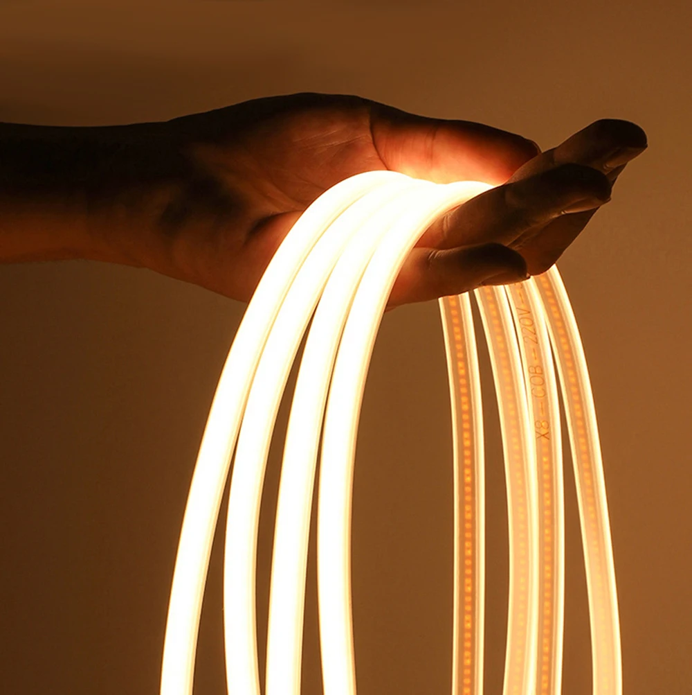 220V COB LED Strip Light Soft Flexible Neon Lights 288Led Tape IP67 Waterproof EU Plug for Home Outdoor Lighting Decor 4000K 20m
220V COB LED Strip Light Soft Flexible Neon Lights 288Led Tape IP67 Waterproof EU Plug for Home Outdoor Lighting Decor 4000K 20m