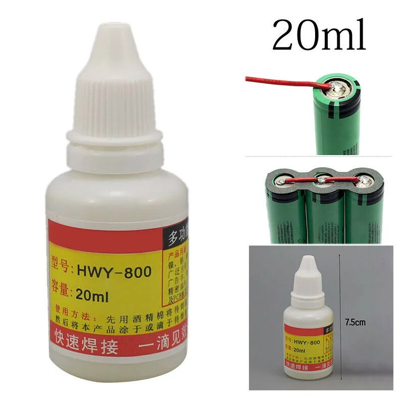 20ml Stainless Steel Flux Soldering Paste Liquid Welding Solder Tool HWY-800 Liquid Solder Water Durable Liquid Solders Welding
20ml Stainless Steel Flux Soldering Paste Liquid Welding Solder Tool HWY-800 Liquid Solder Water Durable Liquid Solders Welding