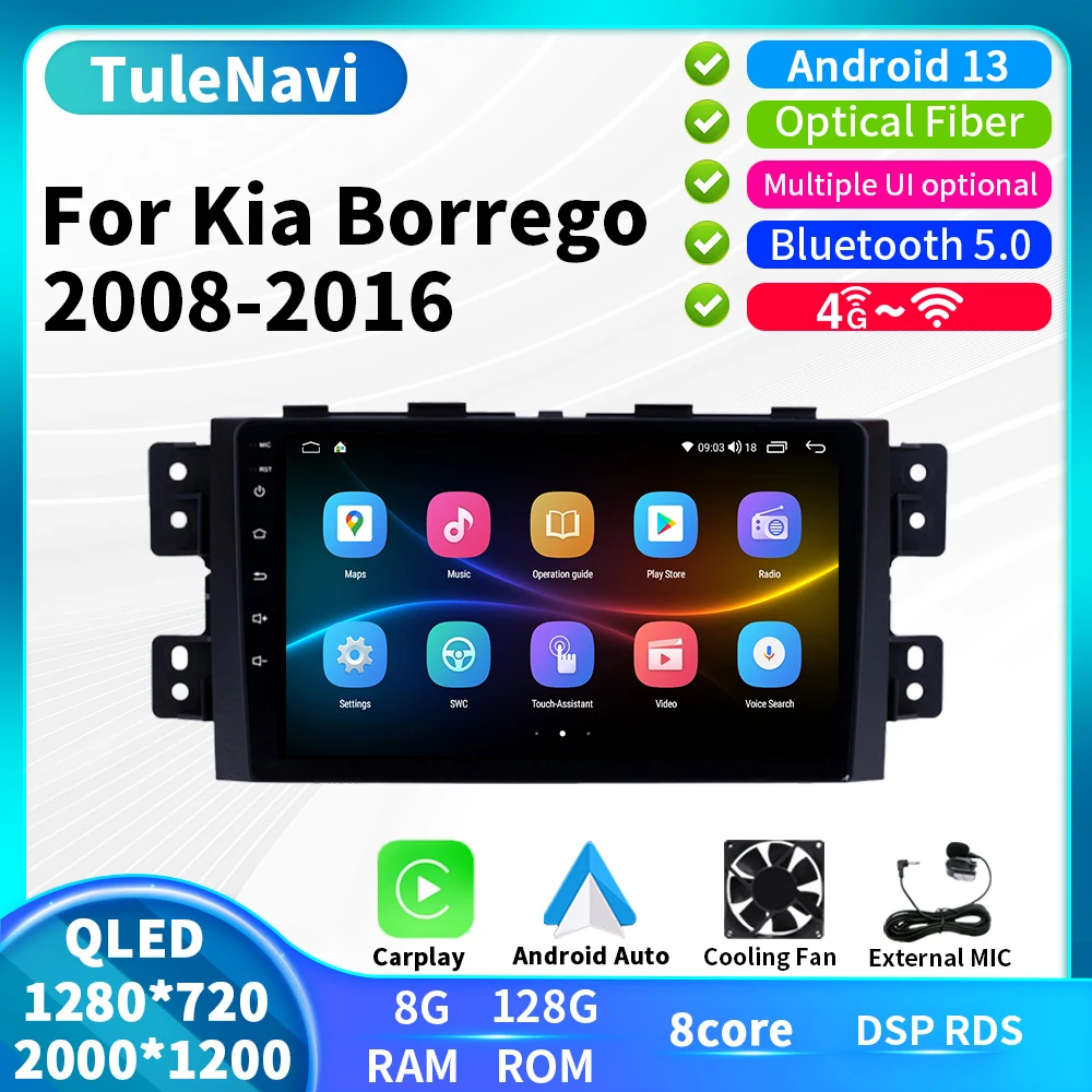 Multimedia Player For Kia Borrego Mohave 2008 - 2016 Car Radio 2DIN GPS Navigation Carplay Android Auto
Multimedia Player For Kia Borrego Mohave 2008 - 2016 Car Radio 2DIN GPS Navigation Carplay Android Auto