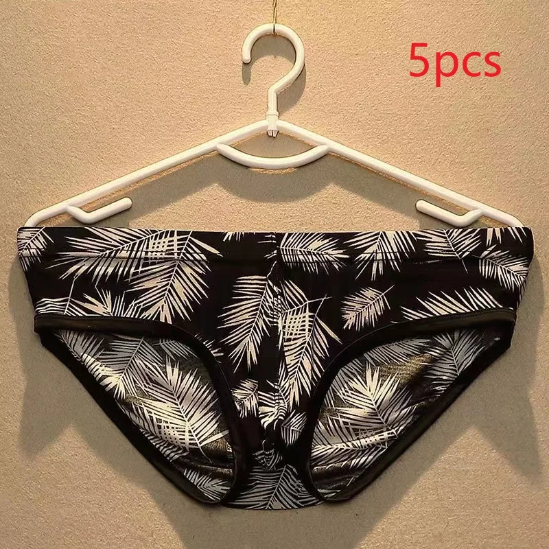5pcs/Lot Men'S Underwear Ice Silk Briefs Shorts Breathable Panties Elastic Youth Low Waist Home Underpants Leopard Print
5pcs/Lot Men'S Underwear Ice Silk Briefs Shorts Breathable Panties Elastic Youth Low Waist Home Underpants Leopard Print