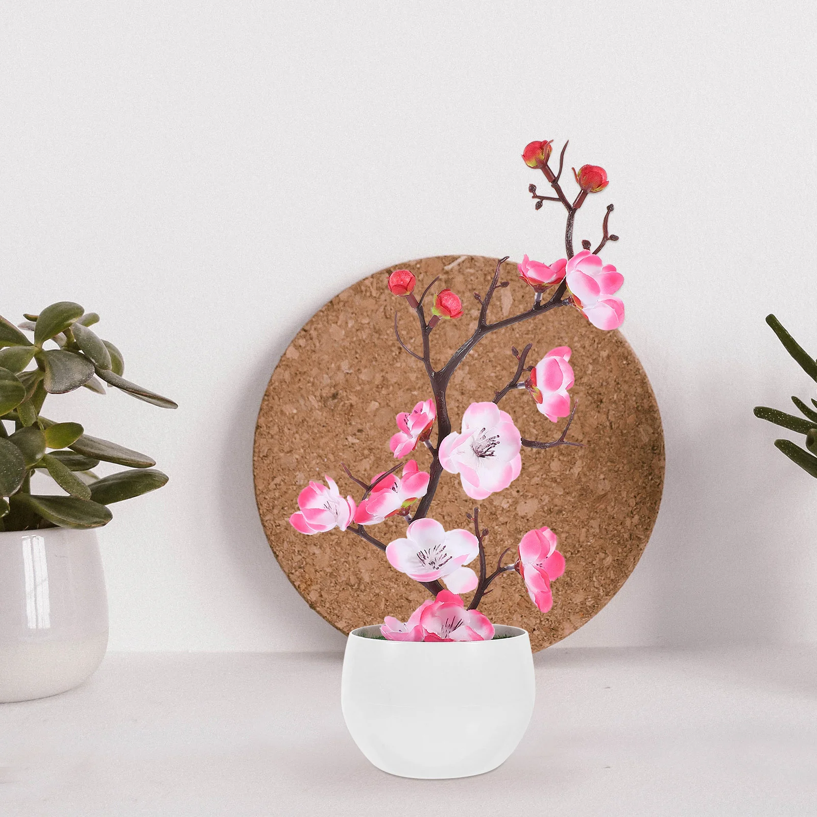2 pcs Realistic Potted Plum Blossom Flower Artificial Potted Flower False Flower Bonsai
2 pcs Realistic Potted Plum Blossom Flower Artificial Potted Flower False Flower Bonsai