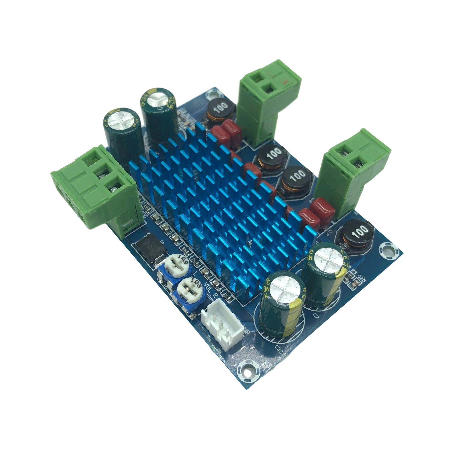 XH-M572 high-power digital power amplifier board TPA3116D2 special plug-in for chassis 5-28V output 120W
XH-M572 high-power digital power amplifier board TPA3116D2 special plug-in for chassis 5-28V output 120W