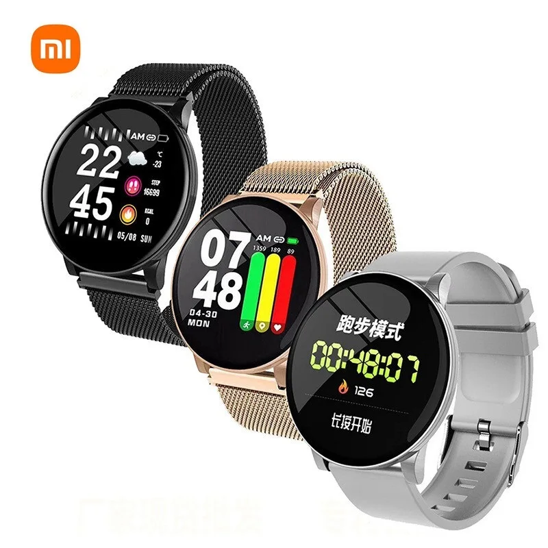 Xiaomi Sports Smart Watches Men Women Bluetooth W8 Smartwatch Touch Smart Fitness Bracelet Connected Watches For IOS Android
Xiaomi Sports Smart Watches Men Women Bluetooth W8 Smartwatch Touch Smart Fitness Bracelet Connected Watches For IOS Android