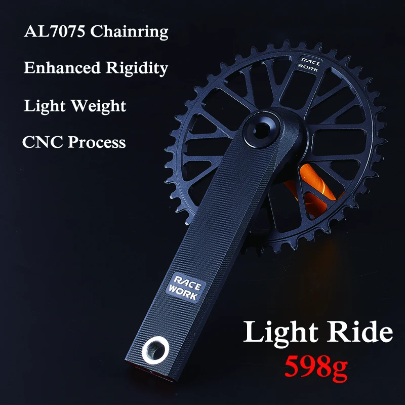 RACEWORK Road Bike Crankset GXP 9/10/11/12 Speed CNC 170mm Hollow Bike Crank Arm 40/42/44/46T Single Sprocket w/ BB Accessories
RACEWORK Road Bike Crankset GXP 9/10/11/12 Speed CNC 170mm Hollow Bike Crank Arm 40/42/44/46T Single Sprocket w/ BB Accessories