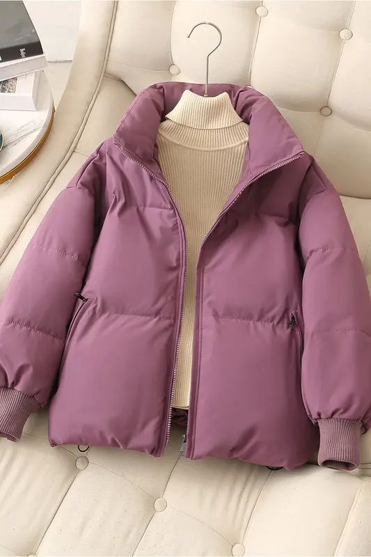 Short section cotton jacket female small 2022 winter stand-up collar down cotton jacket thickened loose bread clothes jacket
Short section cotton jacket female small 2022 winter stand-up collar down cotton jacket thickened loose bread clothes jacket