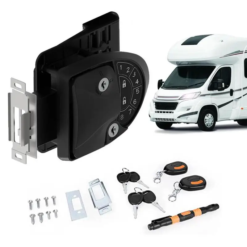 RV Lock Four Insurance Design Keyless Camper Trailer Door Latch Anti-Theft Deadbolt Access Control System RV Accessories For
RV Lock Four Insurance Design Keyless Camper Trailer Door Latch Anti-Theft Deadbolt Access Control System RV Accessories For