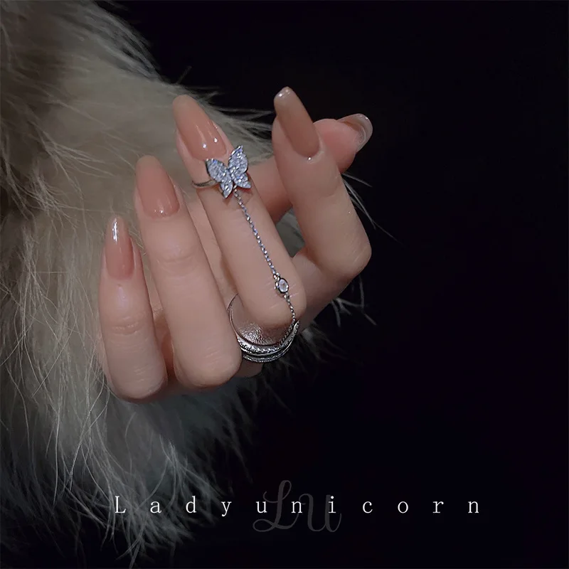 2022 New Korean Design Ring Female Ins Tassel Butterfly Woman Fashion Jewelry Retro Gothic Party Stainless Steel Rings Unique 
2022 New Korean Design Ring Female Ins Tassel Butterfly Woman Fashion Jewelry Retro Gothic Party Stainless Steel Rings Unique