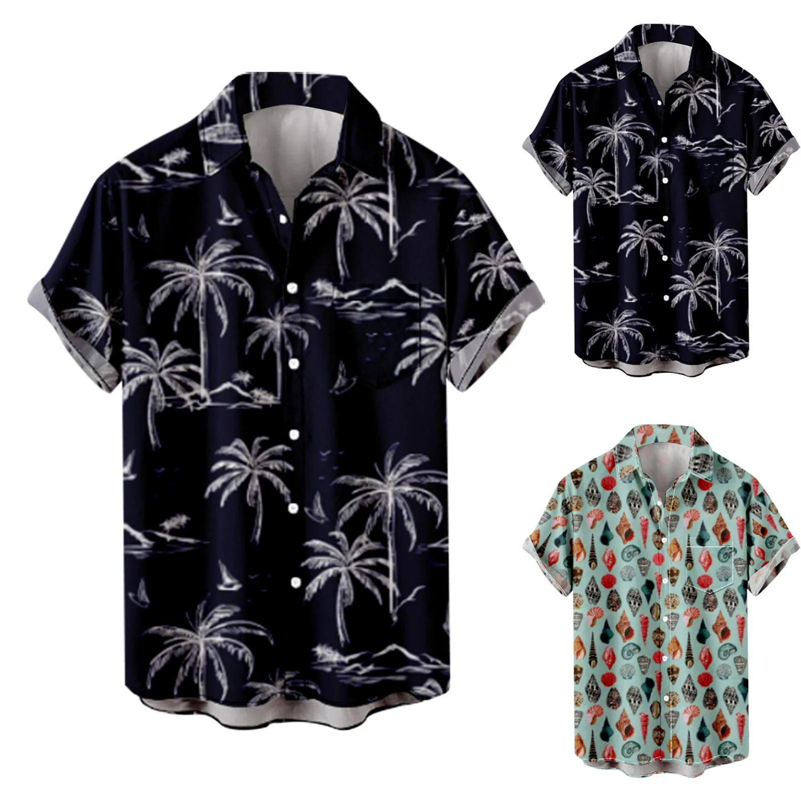 Mens Fashion And Leisure 3D Digital Printing Buckle Lapel Short Sleeve Shirt Top Short Button
Mens Fashion And Leisure 3D Digital Printing Buckle Lapel Short Sleeve Shirt Top Short Button