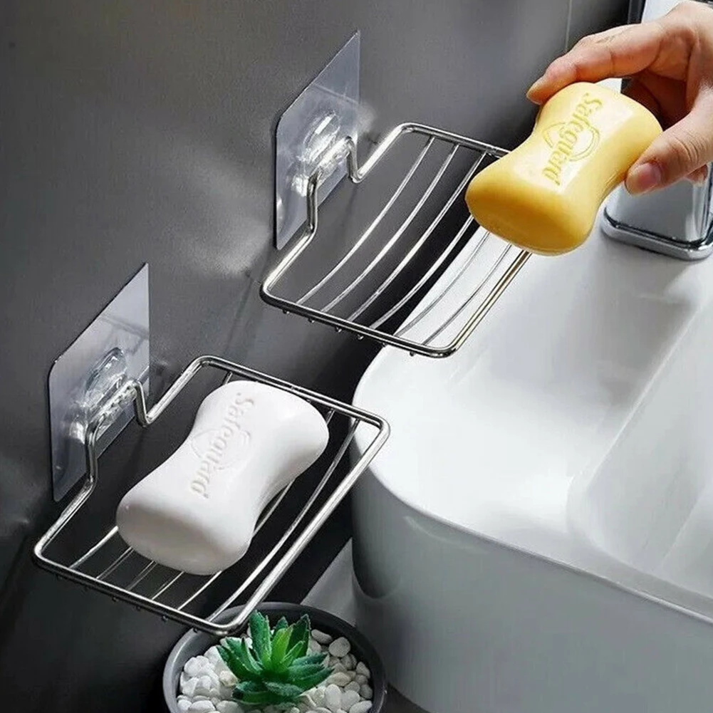 Stainless Steel Soap Dish Drain Wall Hanging Soap Tray Storage Soap Plate Box Container Wall Rack Holder Bathroom Accessories
Stainless Steel Soap Dish Drain Wall Hanging Soap Tray Storage Soap Plate Box Container Wall Rack Holder Bathroom Accessories