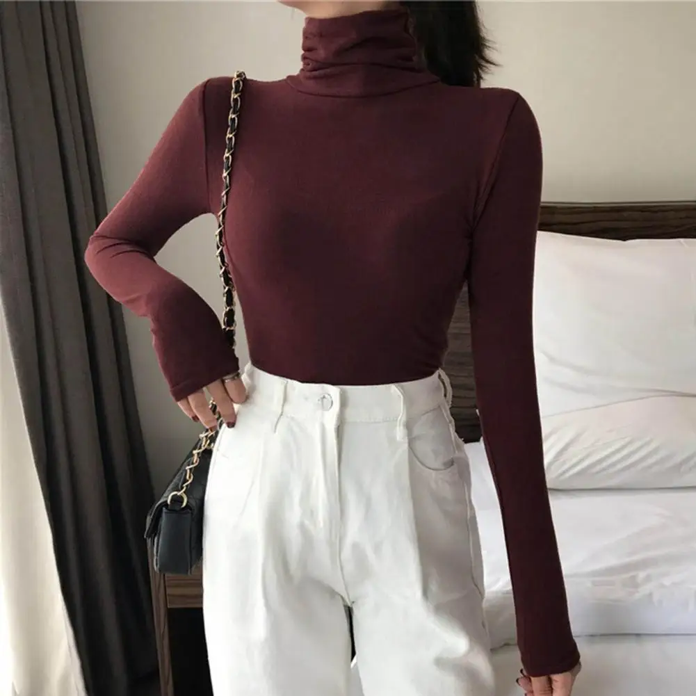 No Fading Elegant Women Winter Base Top Winter Base Top Solid Color Women Clothing
No Fading Elegant Women Winter Base Top Winter Base Top Solid Color Women Clothing