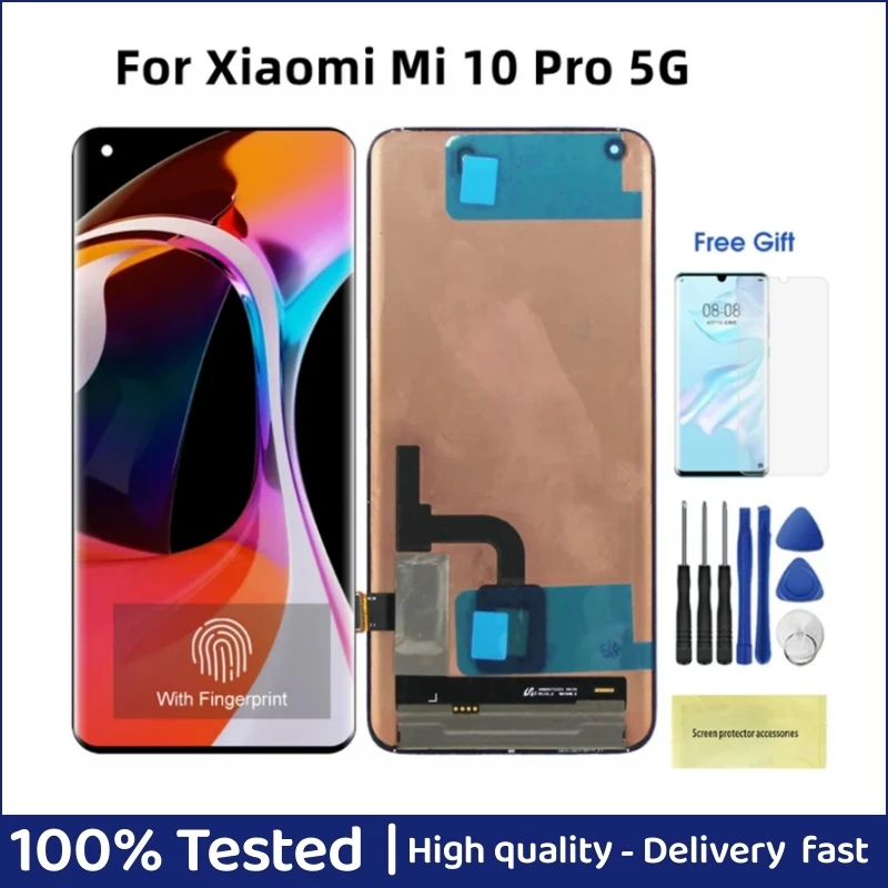 ЖК-дисплей 6,67 дюйма для Xiaomi Mi 10 PRO 5G M2001J1G, сенсорный экран, дигитайзер в сборе, замена для телефона Xiaomi Mi10 Pro LCD
ЖК-дисплей 6,67 дюйма для Xiaomi Mi 10 PRO 5G M2001J1G, сенсорный экран, дигитайзер в сборе, замена для телефона Xiaomi Mi10 Pro LCD