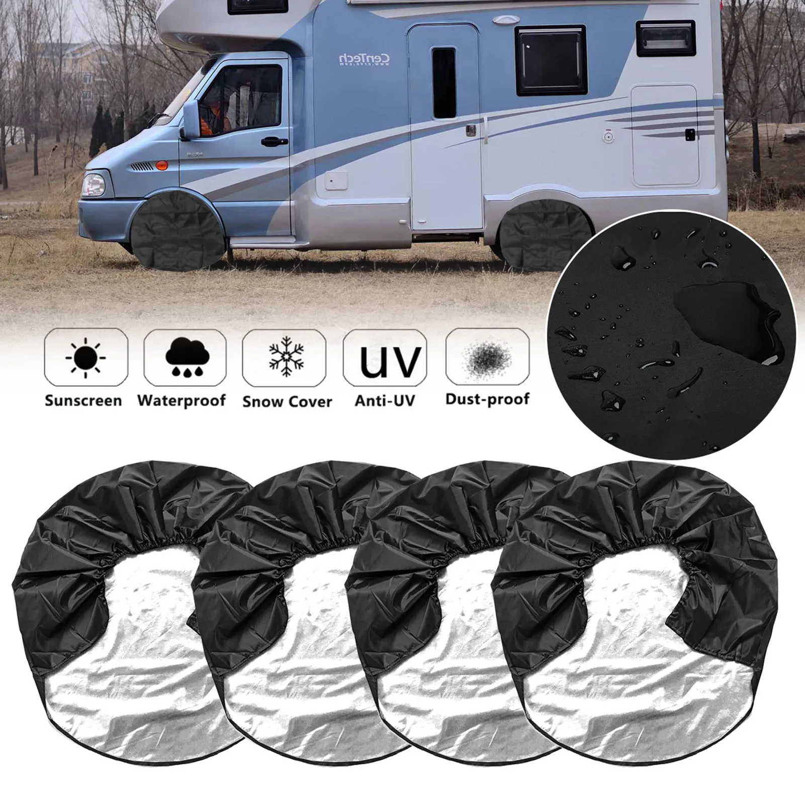 4pcs Wheels Cover Tire Protector Bag Car Heavy Duty RV Wheel Tyre Case Exterior Accessory For Truck Trailer Camper Motorhome
4pcs Wheels Cover Tire Protector Bag Car Heavy Duty RV Wheel Tyre Case Exterior Accessory For Truck Trailer Camper Motorhome