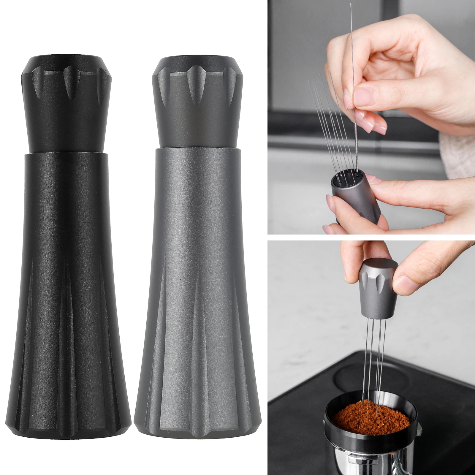 Espresso Coffee Stirrer with Stand Aluminum Alloy Coffee Distributor Tool Stainless Steel Needles Coffee Stirring Tamper Removal
Espresso Coffee Stirrer with Stand Aluminum Alloy Coffee Distributor Tool Stainless Steel Needles Coffee Stirring Tamper Removal