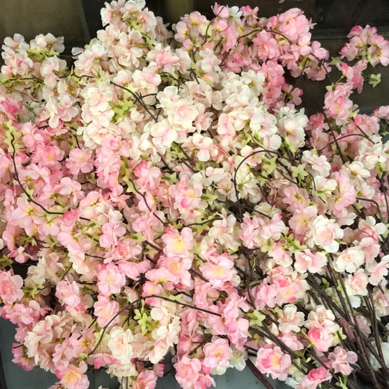 2pcs 135cm Silk Artificial Cherry Blossom Flower Bouquet for Wedding Party Home Decor White 
2pcs 135cm Silk Artificial Cherry Blossom Flower Bouquet for Wedding Party Home Decor White