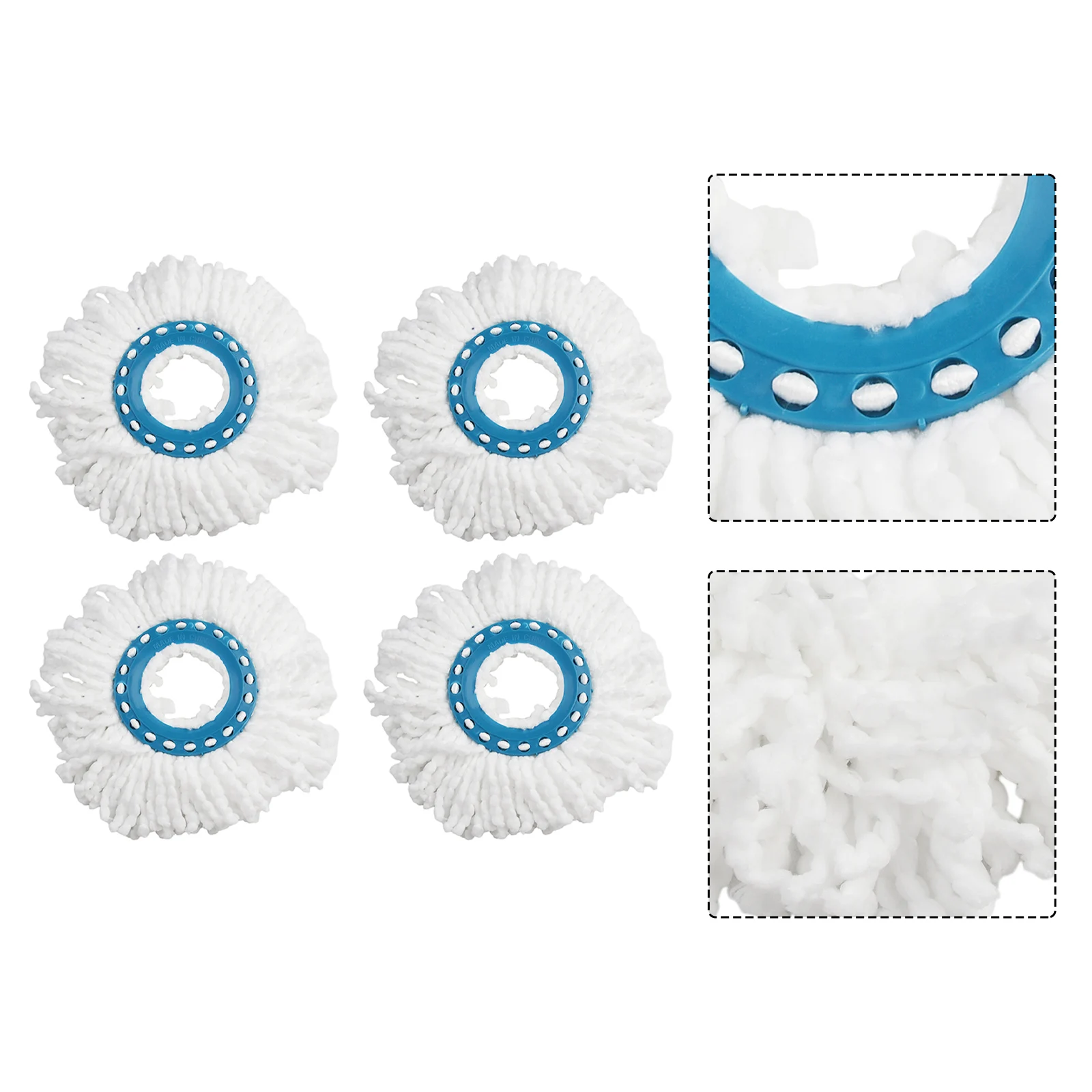 4pcs Mop Head Replacement Rotating Mop Cloth Microfiber High Water Dirt Absorption For Leifheit Clean Disc Cleaning Accessories
4pcs Mop Head Replacement Rotating Mop Cloth Microfiber High Water Dirt Absorption For Leifheit Clean Disc Cleaning Accessories