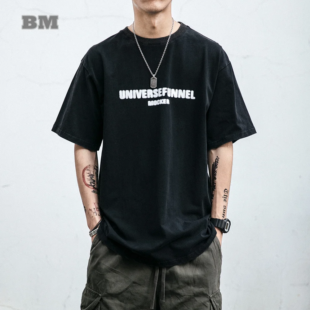 Japanese Streetwear Letter Print T-Shirt Men'S Summer Thin Cotton Short Sleeves Korean Couple Clothes Harajuku Top Men Tee
Japanese Streetwear Letter Print T-Shirt Men'S Summer Thin Cotton Short Sleeves Korean Couple Clothes Harajuku Top Men Tee