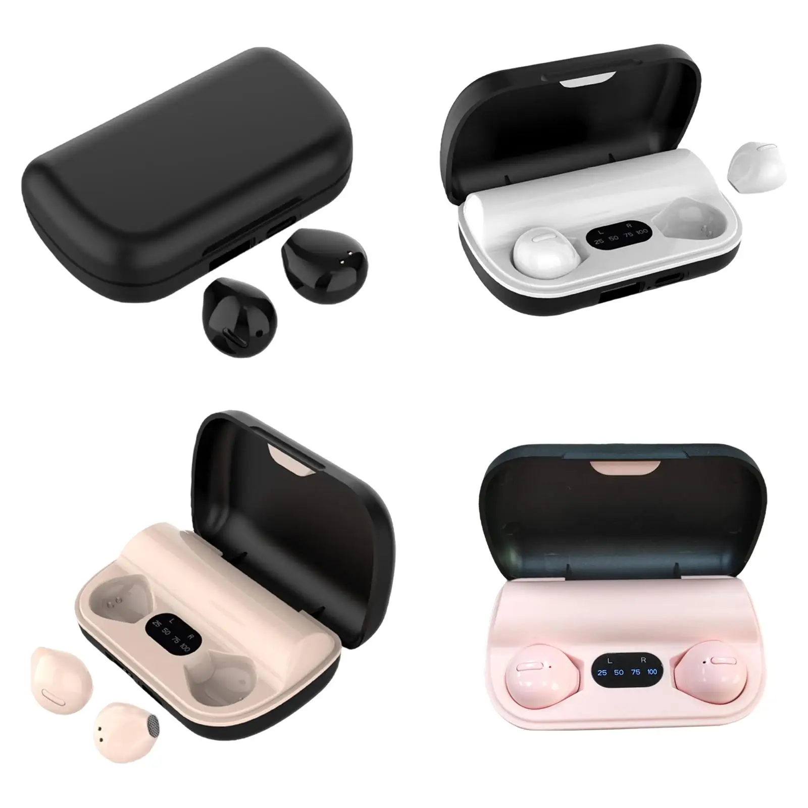 Mini True Wireless Earbuds with Charging Case Touch Control LED Digital Display HiFi Sound Power Bank for Gaming Mobile Phones 
Mini True Wireless Earbuds with Charging Case Touch Control LED Digital Display HiFi Sound Power Bank for Gaming Mobile Phones