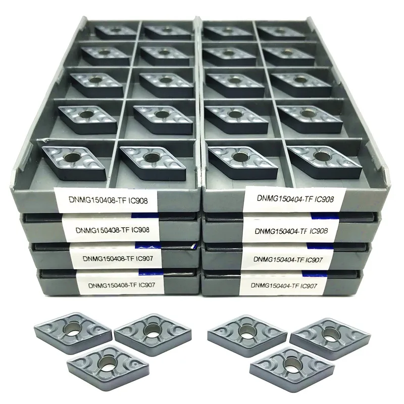 DNMG150404 DNMG150408 TF IC907/908 Carbide Insert External Turning Tool High Quality Turning Insert CNC Lathe tool Cutting Tool
DNMG150404 DNMG150408 TF IC907/908 Carbide Insert External Turning Tool High Quality Turning Insert CNC Lathe tool Cutting Tool