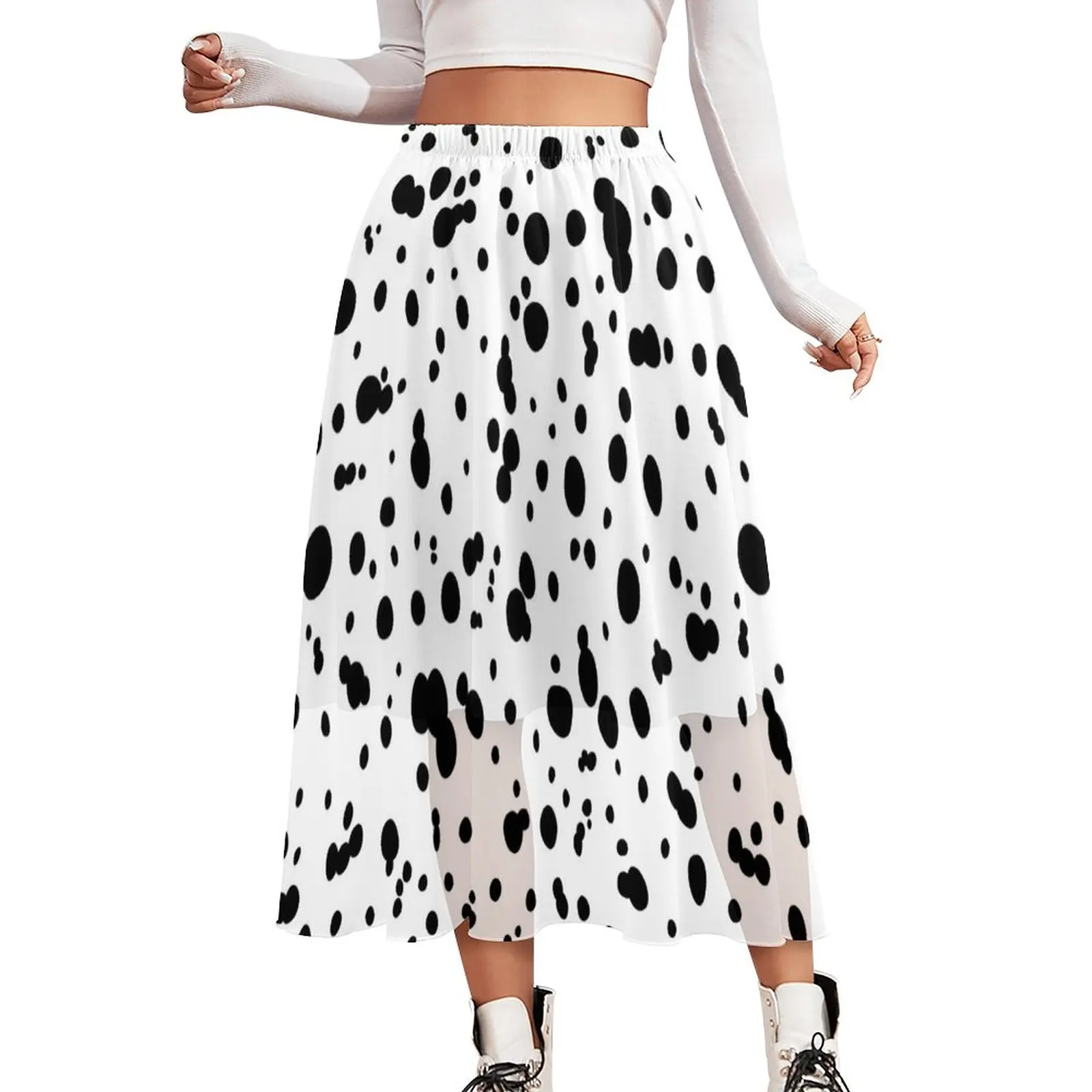 Dalmatian Spot Skirt Female Animal Print Cute Long Skirts Custom Elastic Waist Street Style A-line Skirt Big Size 2XL 3XL
Dalmatian Spot Skirt Female Animal Print Cute Long Skirts Custom Elastic Waist Street Style A-line Skirt Big Size 2XL 3XL