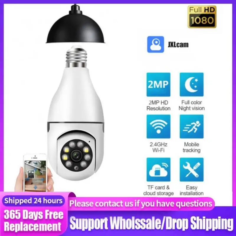IP Camera 2MP E27 Bulb Full Color Wifi Indoor Mini Home Security Surveillance Cam Security Baby Monitor Video Pet Cam JXLCAM APP
IP Camera 2MP E27 Bulb Full Color Wifi Indoor Mini Home Security Surveillance Cam Security Baby Monitor Video Pet Cam JXLCAM APP