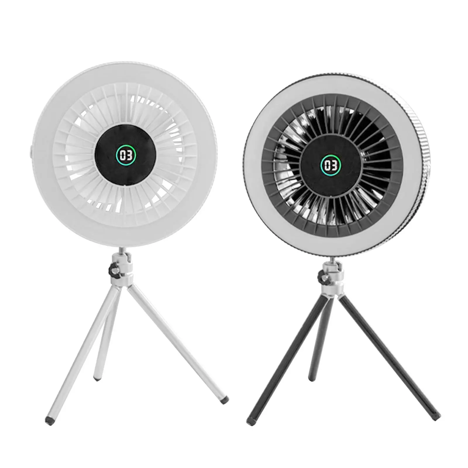 Multifunction Home Appliances USB Chargeable Desk Tripod Stand Air Cooling Fan with Night Light Outdoor Camping Ceiling Fan
Multifunction Home Appliances USB Chargeable Desk Tripod Stand Air Cooling Fan with Night Light Outdoor Camping Ceiling Fan