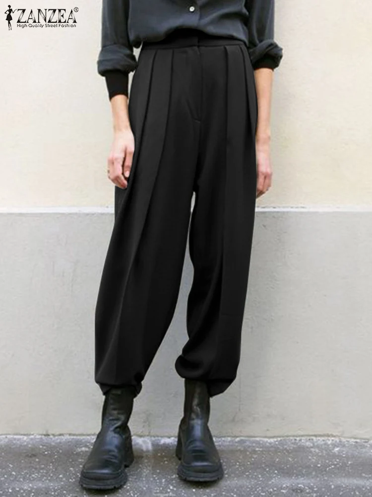 Vintage Loose Pantalon Office Work Palazzo ZANZEA Women Casual Straight Trouser Female OL Overall Capris 2022 Fashion Solid Pant
Vintage Loose Pantalon Office Work Palazzo ZANZEA Women Casual Straight Trouser Female OL Overall Capris 2022 Fashion Solid Pant