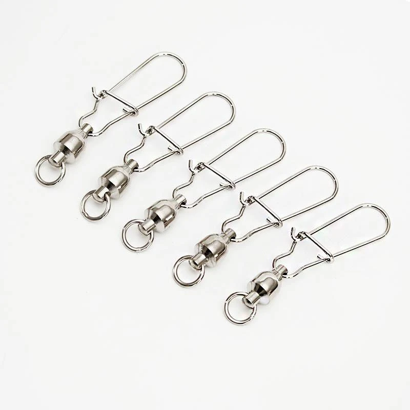 5pcs/Lot Fishing Connector 0#-10# Pin Bearing Rolling Swivel Stainless Steel With Snap Fishhook Lure Tackle Fishing Accessories
5pcs/Lot Fishing Connector 0#-10# Pin Bearing Rolling Swivel Stainless Steel With Snap Fishhook Lure Tackle Fishing Accessories