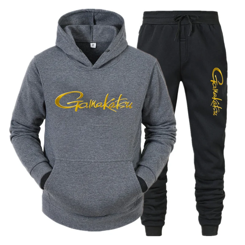 Gamakatsu New Autumn/Winter Men's Fishing Hoodie Set Plus Velvet Outdoor Sports Warm Long Sleeve + Lace-Up Pants Fashion Clothin
Gamakatsu New Autumn/Winter Men's Fishing Hoodie Set Plus Velvet Outdoor Sports Warm Long Sleeve + Lace-Up Pants Fashion Clothin