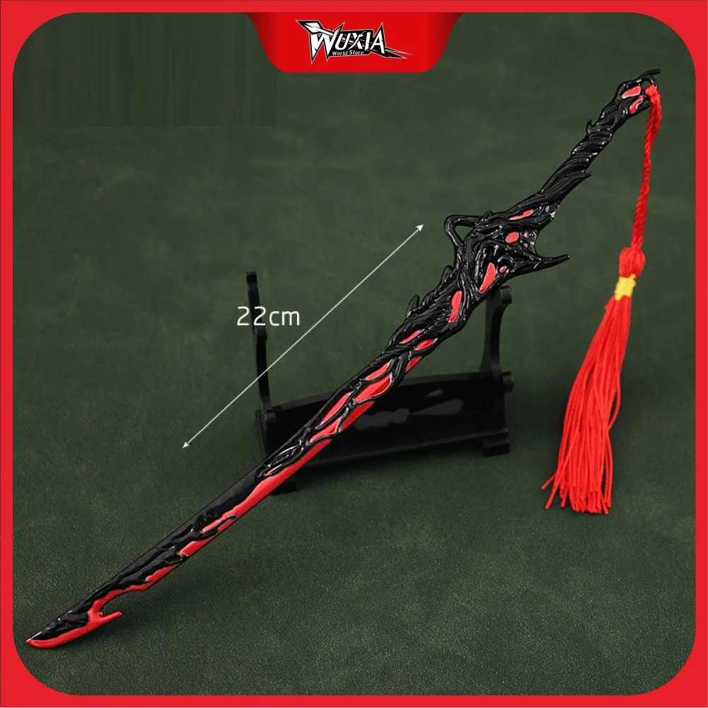 NARAKA: BLADEPOINT Weapon Melee Flaming Ash Burning Game Keychain Sword Butterfly Knife Katana Weapon Model Toy New Year Gift
NARAKA: BLADEPOINT Weapon Melee Flaming Ash Burning Game Keychain Sword Butterfly Knife Katana Weapon Model Toy New Year Gift