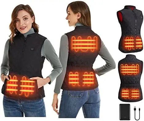 Heated Vest For Women USB Rechargeable Washable Heated Vest Black Skiing, Camping, Hiking
Heated Vest For Women USB Rechargeable Washable Heated Vest Black Skiing, Camping, Hiking