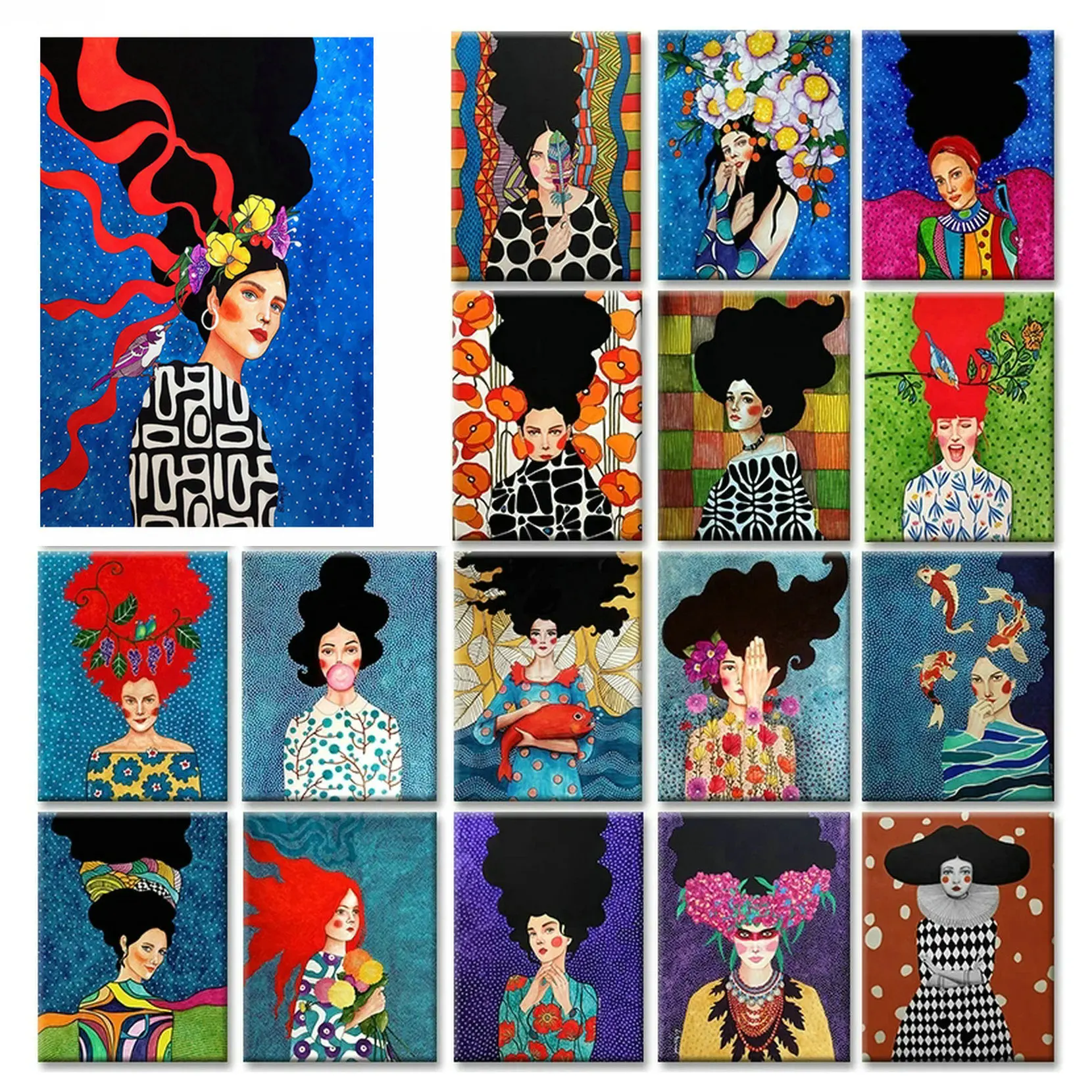 Painting By Number woman Girl HandPainted Portrait 60x80cm 20 styles 
Painting By Number woman Girl HandPainted Portrait 60x80cm 20 styles