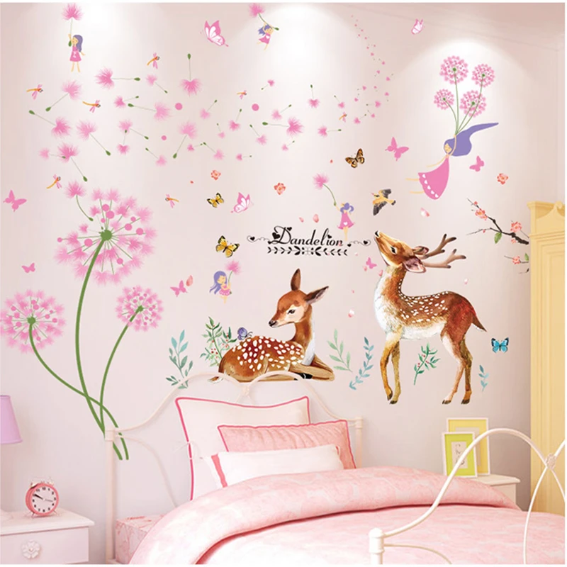 Deer Animal Wall Stickers Decor DIY Dandelion Flowers Wall Decals for Kids Rooms Baby Bedroom Children Nursery Home Decoration
Deer Animal Wall Stickers Decor DIY Dandelion Flowers Wall Decals for Kids Rooms Baby Bedroom Children Nursery Home Decoration