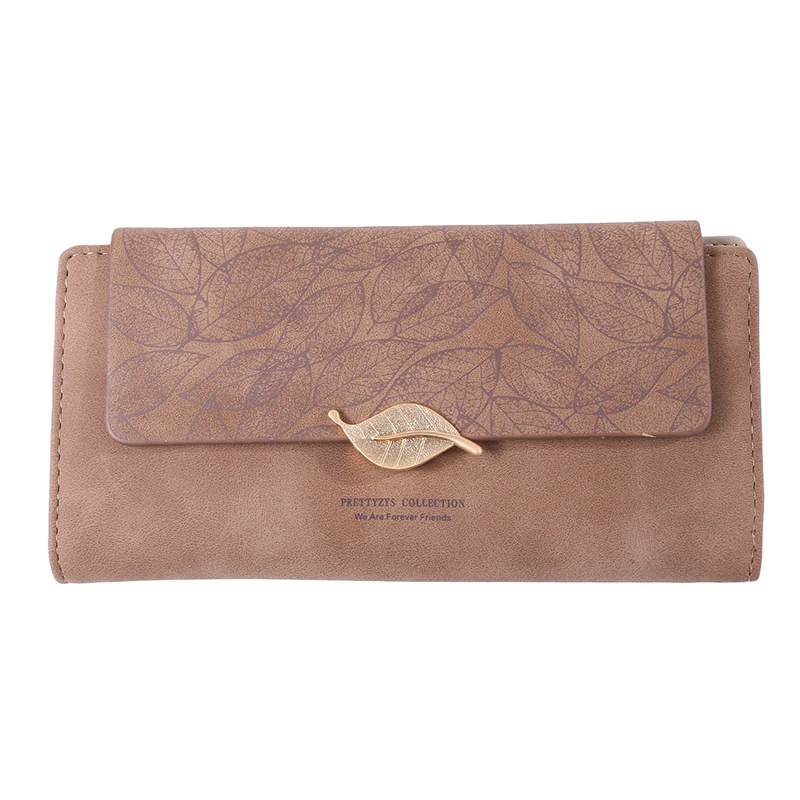 Leaf Decoration women's Long Wallets With Zipper Coin Purse & Card Holder Female Purses Fashion Wallet For Female 
Leaf Decoration women's Long Wallets With Zipper Coin Purse & Card Holder Female Purses Fashion Wallet For Female