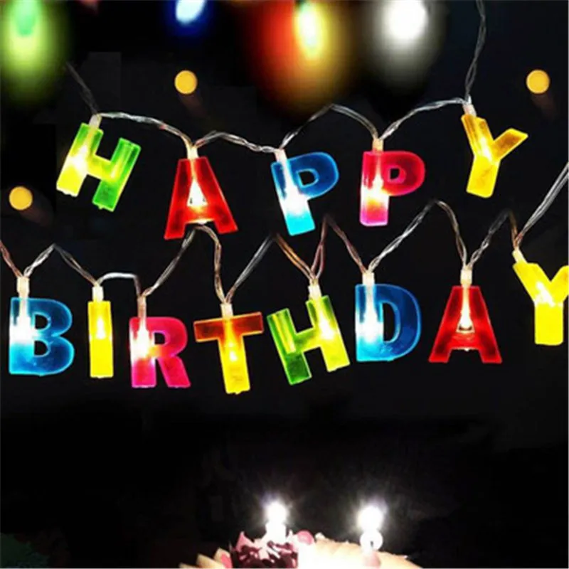 Happy Birthday Colorful LED Light Letter String Luminous Light Strings Kids Boys Girls Happy 1st 2nd 3rd Birthday Party Decors
Happy Birthday Colorful LED Light Letter String Luminous Light Strings Kids Boys Girls Happy 1st 2nd 3rd Birthday Party Decors