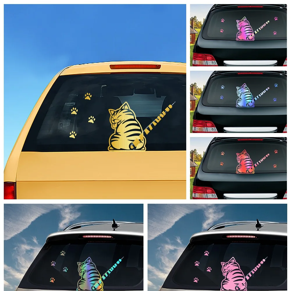 Cat Moving Tail Paws Car Stickers 3D Creative Cartoon Auto Rear Windshield Vehicle Window Wiper Decal Styling Decoration Sticker
Cat Moving Tail Paws Car Stickers 3D Creative Cartoon Auto Rear Windshield Vehicle Window Wiper Decal Styling Decoration Sticker