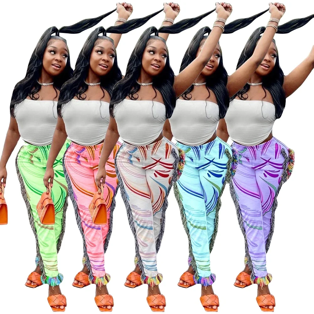 Women's Clothing Fringed Casual Print Pant With Fringes Blanket Tassel Fringe Stacked Jogger Pants Women's Pants & Trousers
Women's Clothing Fringed Casual Print Pant With Fringes Blanket Tassel Fringe Stacked Jogger Pants Women's Pants & Trousers