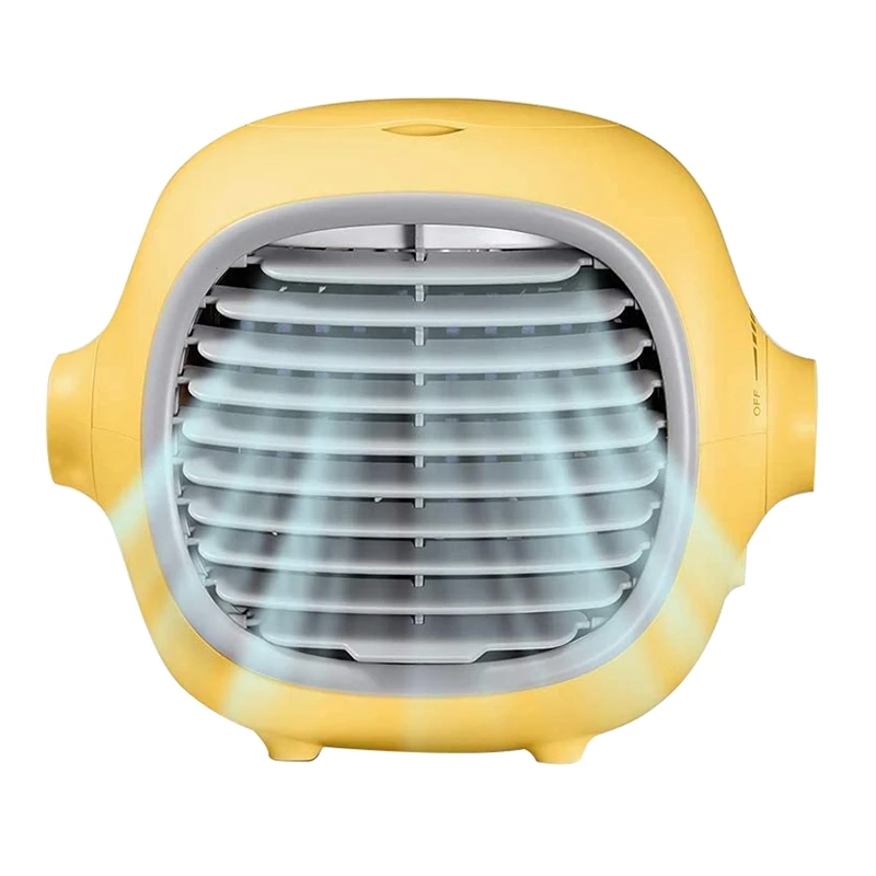 Portable Air Conditioner Fan Portable Cooling Fan Space Quiet Desktop Fan With USB Charging (Yellow) 
Portable Air Conditioner Fan Portable Cooling Fan Space Quiet Desktop Fan With USB Charging (Yellow)