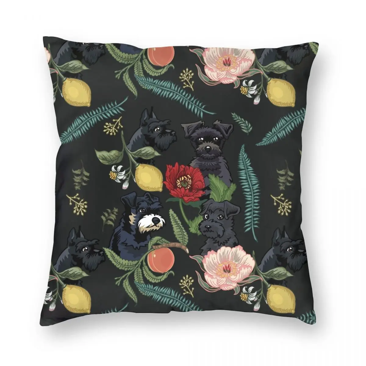 Botanical And Black Schnauzer Square Pillowcase Polyester Linen Velvet Pattern Zip Decor Pillow Case Sofa Cushion Cover
Botanical And Black Schnauzer Square Pillowcase Polyester Linen Velvet Pattern Zip Decor Pillow Case Sofa Cushion Cover