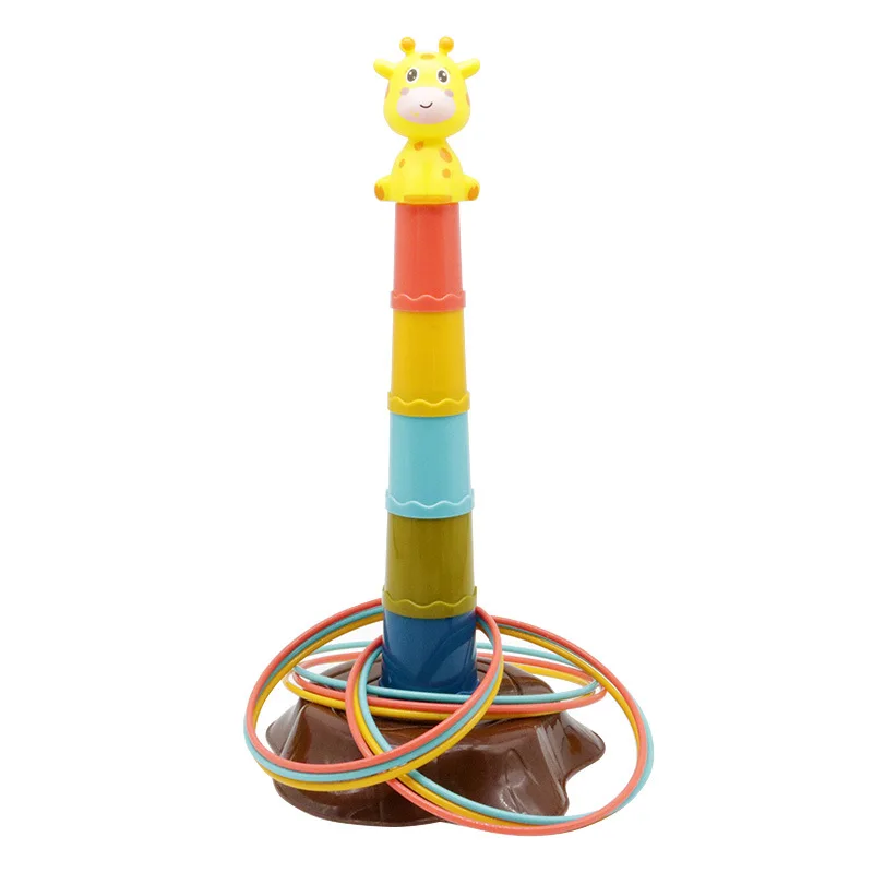 Children Ring Toss Game Set Rainbow Ferrule Stacked Toys Indoor Outdoor Parent Kids Sensory Training Learning Interactive Game
Children Ring Toss Game Set Rainbow Ferrule Stacked Toys Indoor Outdoor Parent Kids Sensory Training Learning Interactive Game