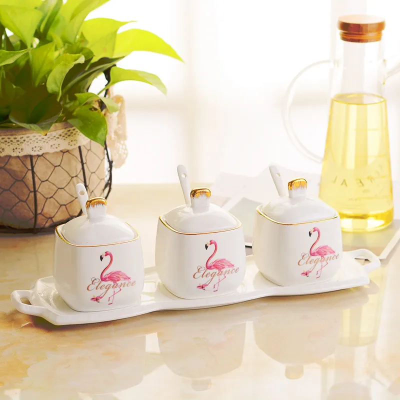 Pepper Spice Jar Sugar Bowl Condiment Container Organizer Ceramic Storage Jar with Spoon Lid Kruidenpotjes Kitchen Salt Shaker
Pepper Spice Jar Sugar Bowl Condiment Container Organizer Ceramic Storage Jar with Spoon Lid Kruidenpotjes Kitchen Salt Shaker